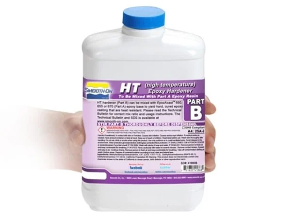 Epoxy hardener bottle for high temperatures