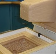 Woodworking mold with carved design