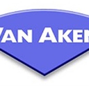 Blue logo with 'Van Aken' text