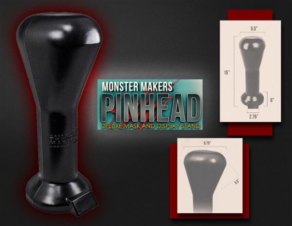 Black display stand for masks