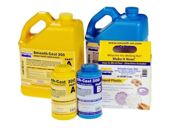 Liquid plastic casting kit components