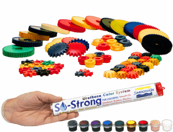 Colorful gears and urethane color system