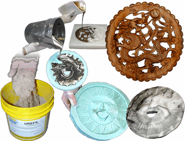 Molding and casting decorative art pieces