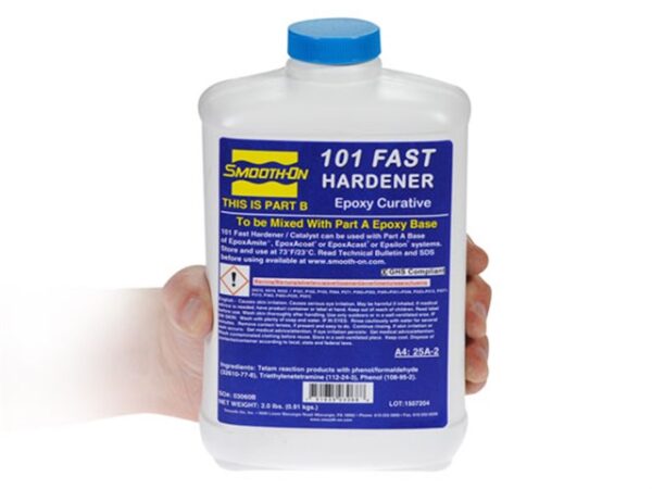 Container of epoxy hardener part B