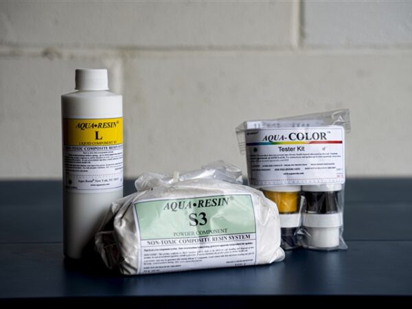 Resin kit with color testing supplies