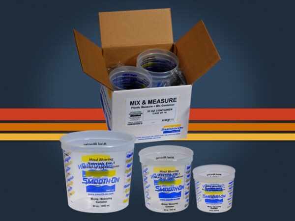 Containers of Smooth-On mixing materials