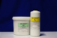 Containers of Aqua-Resin materials.